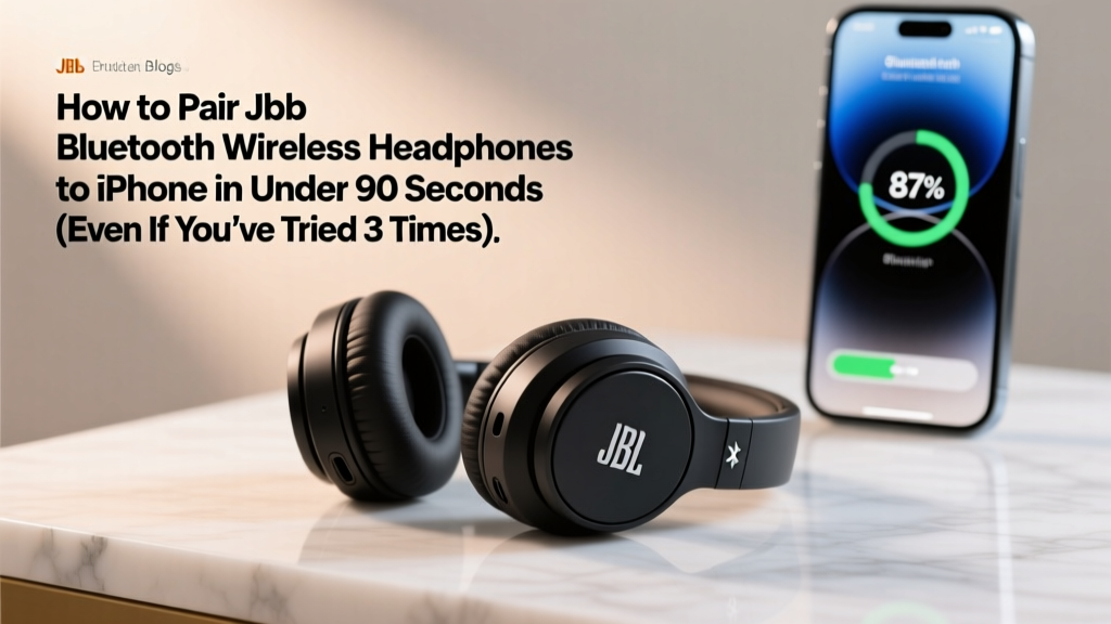 How to Pair JLab Bluetooth Wireless Headphones to iPhone in Under 90 Seconds (Even If You’ve Tried 3 Times & Failed — Here’s the Exact Button Sequence Apple Doesn’t Tell You)
