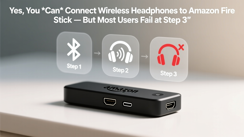Yes, You *Can* Connect Wireless Headphones to Amazon Fire Stick — But Most Users Fail at Step 3 (Here’s the Exact Fix That Works in 2024)