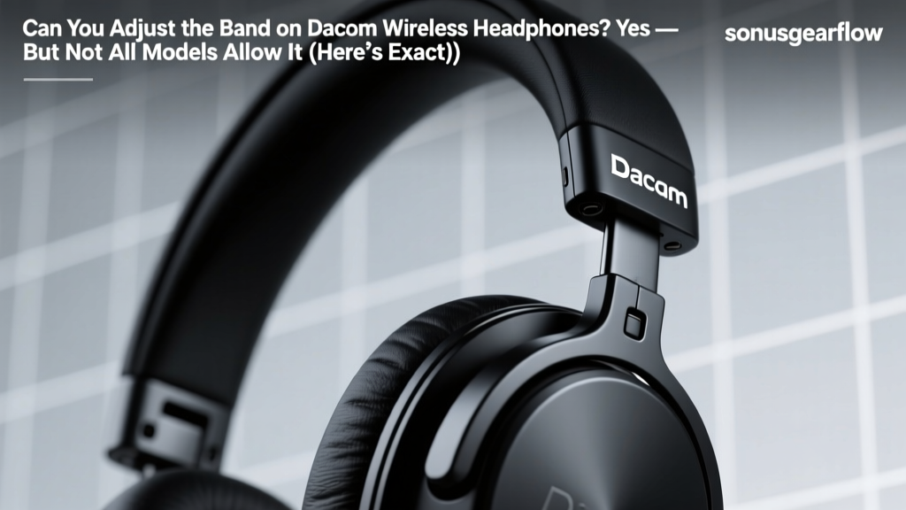Can You Adjust the Band on Dacom Wireless Headphones? Yes — But Not All Models Allow It (Here’s Exactly How to Check Yours & Do It Safely Without Breaking Them)