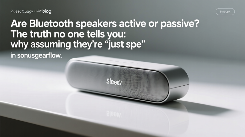 Are Bluetooth speakers active or passive? The truth no one tells you: why assuming they’re ‘just speakers’ risks poor sound, wasted money, and compatibility headaches — plus the 3-question checklist that instantly reveals what your speaker *really* is.