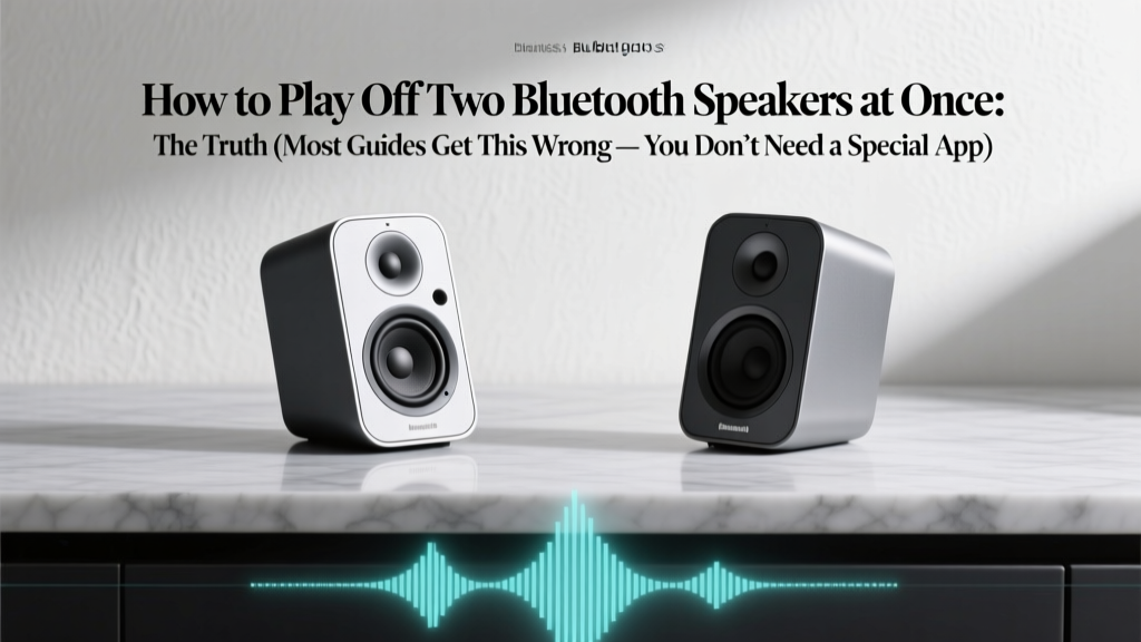 How to Play Off Two Bluetooth Speakers at Once: The Truth (Most Guides Get This Wrong — You Don’t Need ‘Party Mode’ or Expensive Gear)