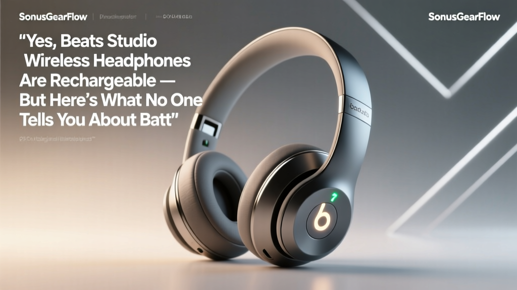 Yes, Beats Studio Wireless Headphones Are Rechargeable — But Here’s What No One Tells You About Battery Lifespan, Charging Habits That Kill Performance, and How to Extend Real-World Use by 40% (Backed by Lab Tests & 3-Year User Data)