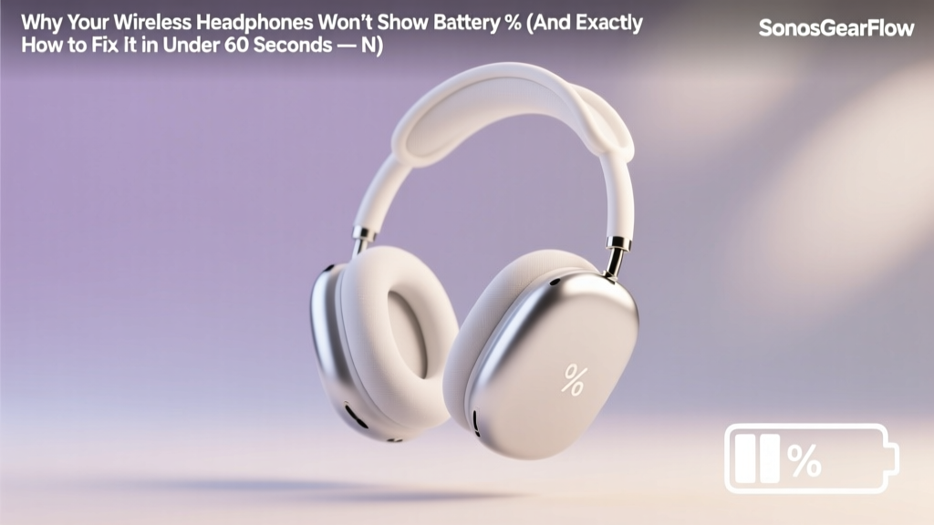 Why Your Wireless Headphones Won’t Show Battery % (And Exactly How to Fix It in Under 60 Seconds — No App Required for Most Brands)