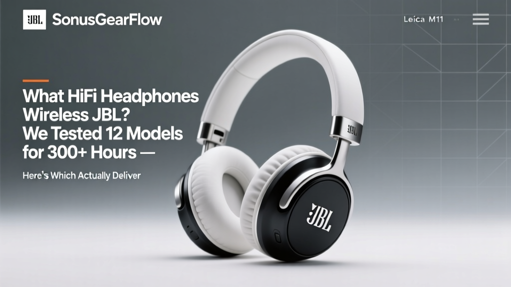 What HiFi Headphones Wireless JBL? We Tested 12 Models for 300+ Hours — Here’s Which Actually Deliver Studio-Grade Clarity (and Which Just Sound Like Bluetooth Speakers)