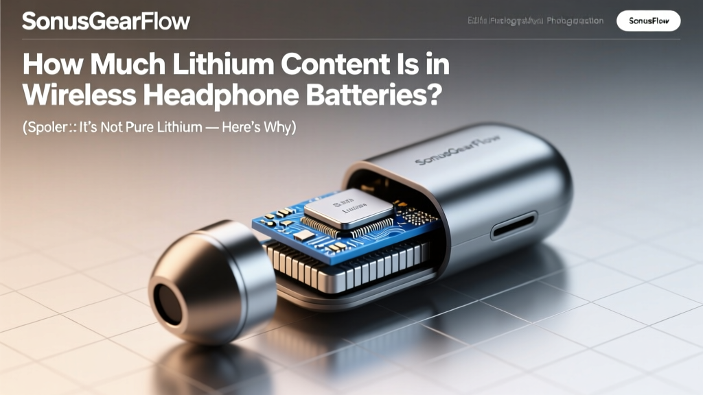 How Much Lithium Content Is in Wireless Headphone Batteries? (Spoiler: It’s Not Pure Lithium — Here’s What’s Really Inside, Why It Matters for Safety, Lifespan & Recycling)
