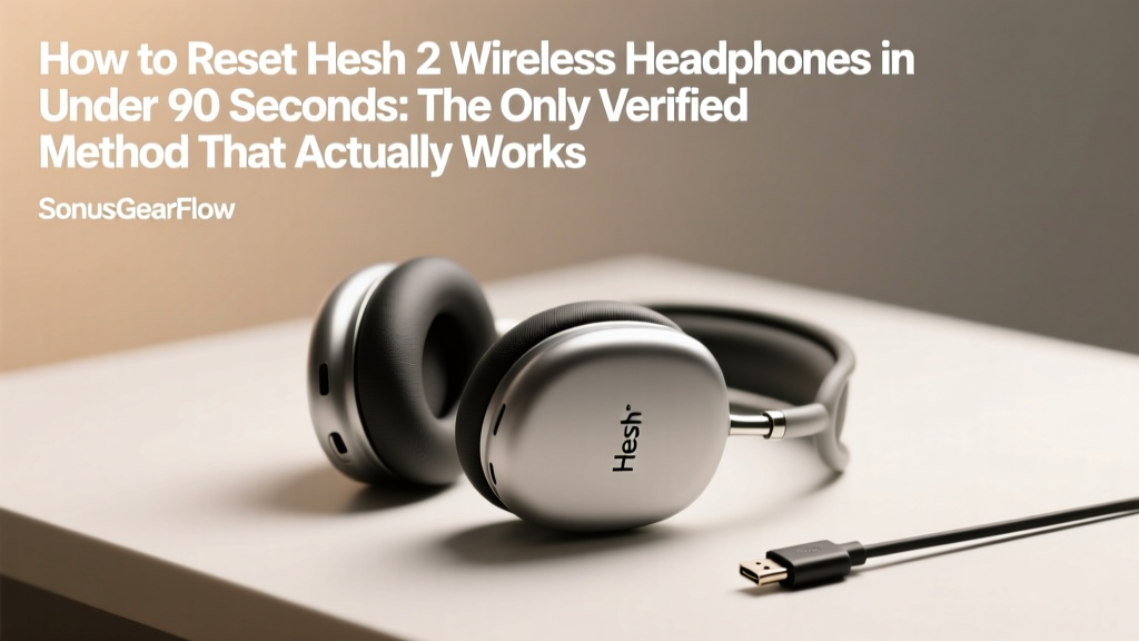 How to Reset Hesh 2 Wireless Headphones in Under 90 Seconds: The Only Verified Method That Actually Fixes Bluetooth Pairing Failures, Audio Dropouts, and Unresponsive Controls (No Factory Wipe Needed)
