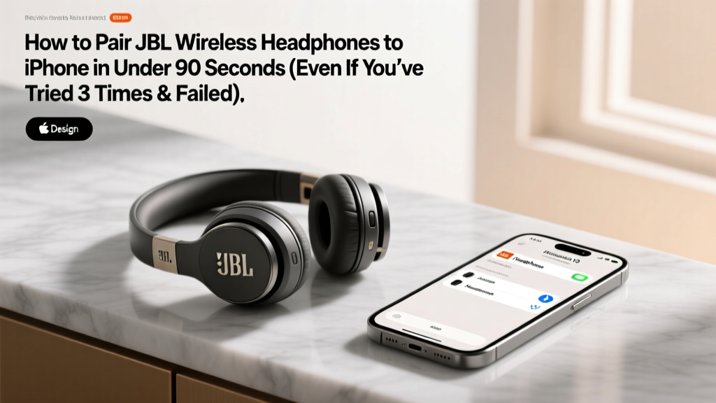 How to Pair JBL Wireless Headphones to iPhone in Under 90 Seconds (Even If You’ve Tried 3 Times & Failed — Here’s Why It Keeps Failing)