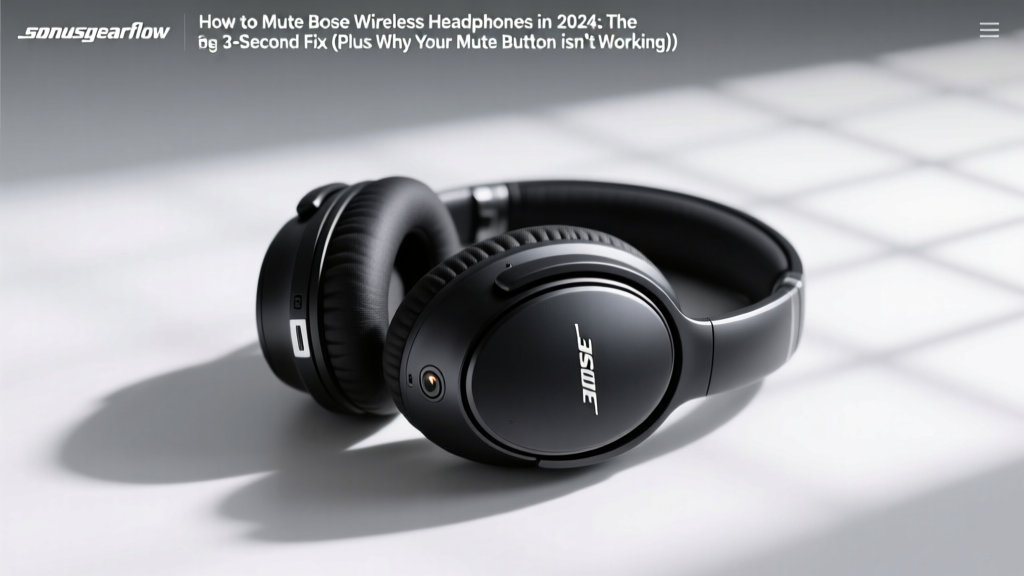 How to Mute Bose Wireless Headphones in 2024: The 3-Second Fix (Plus Why Your Mute Button Isn’t Working & How to Fix It Permanently)