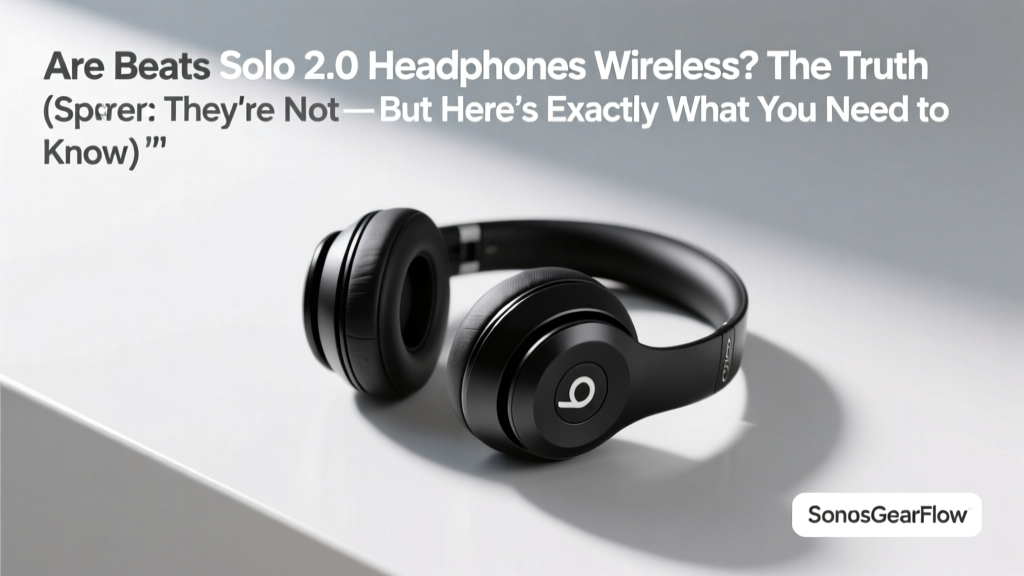Are Beats Solo 2.0 Headphones Wireless? The Truth (Spoiler: They’re Not — But Here’s Exactly What You Can Do Instead Without Buying New Gear)