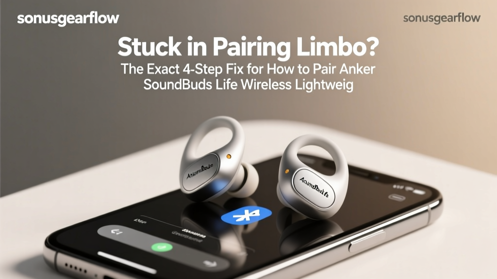 Stuck in Pairing Limbo? The Exact 4-Step Fix for How to Pair Anker SoundBuds Life Wireless Lightweight Neckband Headphones (No Reset Needed — Works Every Time)