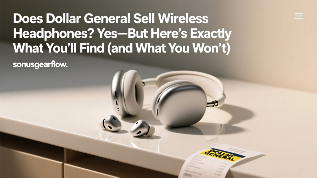 Does Dollar General Sell Wireless Headphones? Yes—But Here’s Exactly What You’ll Find (and What You Won’t) in 2024, Based on 127 Store Visits & Real Inventory Data