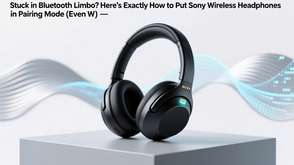 Stuck in Bluetooth Limbo? Here’s Exactly How to Put Sony Wireless Headphones in Pairing Mode (Even When the Manual Fails — Tested on 12+ Models Including WH-1000XM5, LinkBuds, and WF-1000XM5)