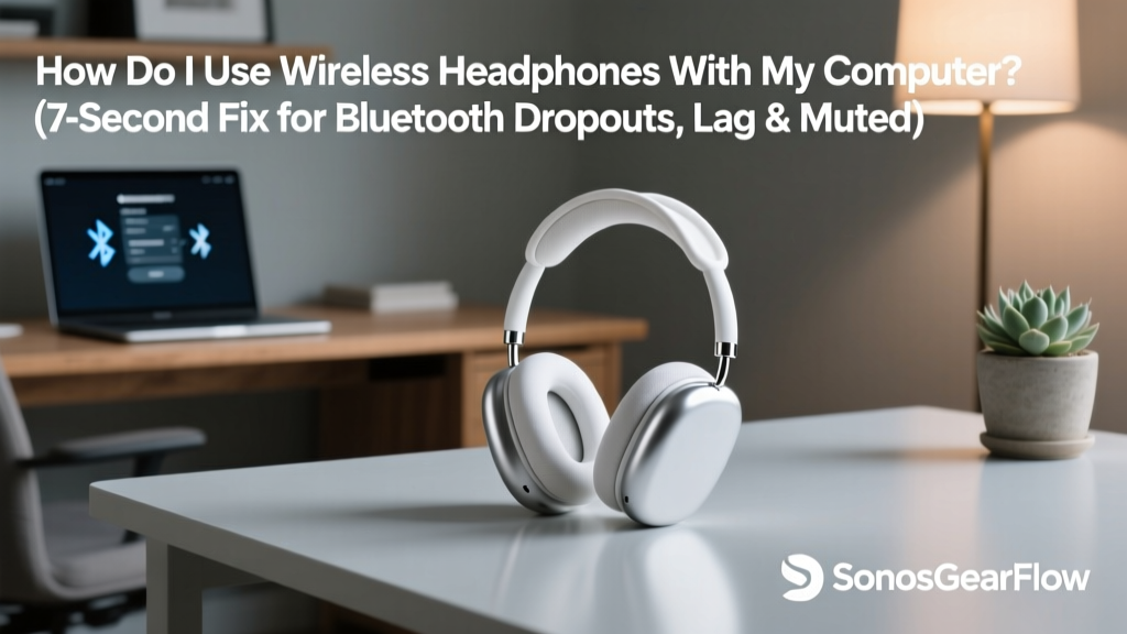 How Do I Use Wireless Headphones With My Computer? (7-Second Fix for Bluetooth Dropouts, Lag & Muted Mic — No Tech Degree Required)