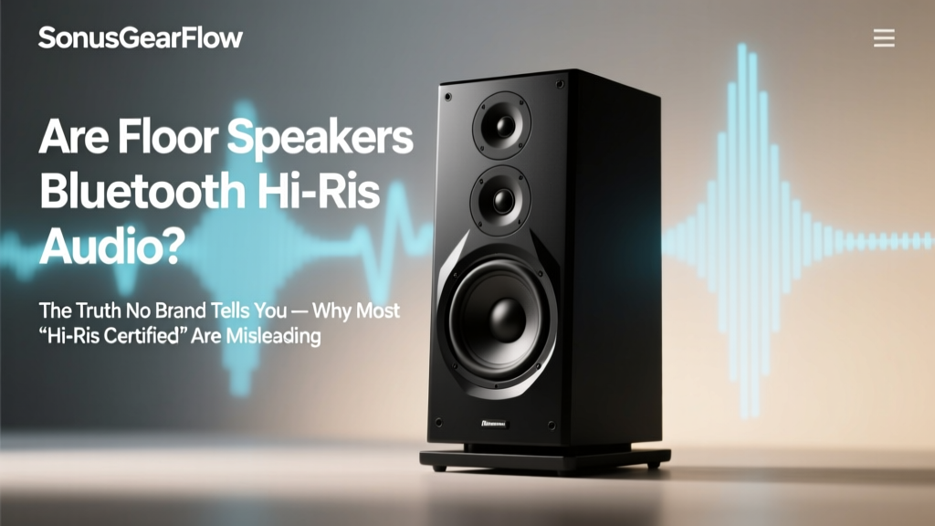 Are Floor Speakers Bluetooth Hi-Res Audio? The Truth No Brand Tells You — Why Most ‘Hi-Res Certified’ Floor Speakers Fail the Test (and Which 4 Actually Deliver)
