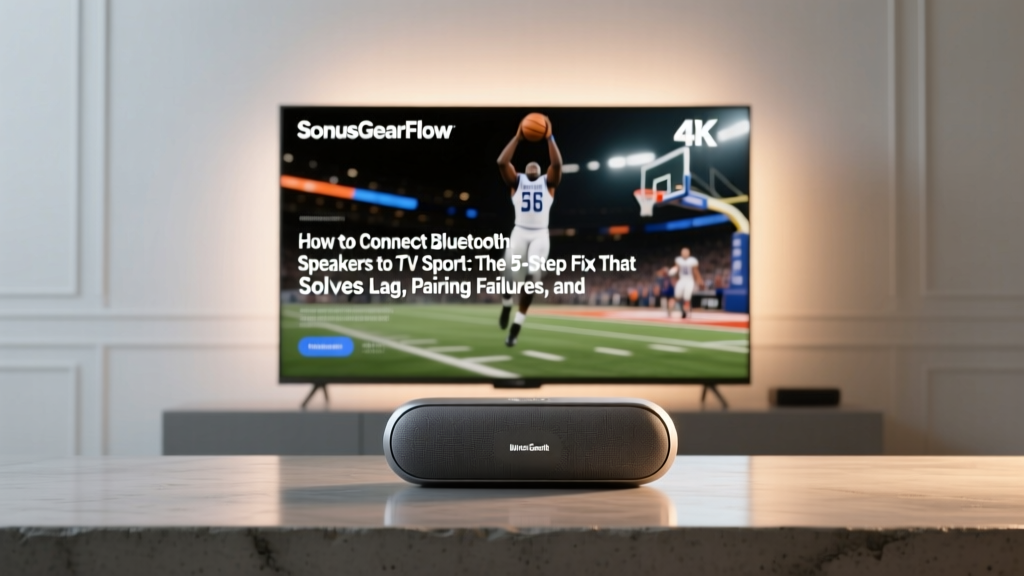How to Connect Bluetooth Speakers to TV Sport: The 5-Step Fix That Solves Lag, Pairing Failures, and Audio Dropouts — No Adapter Needed (If Your TV Supports It)
