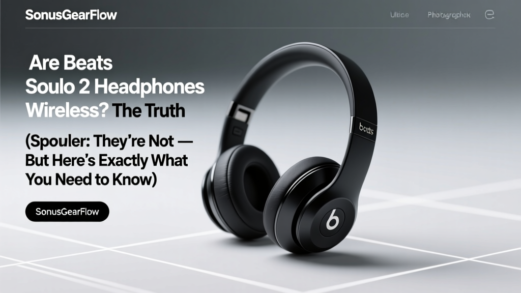 Are Beats Solo 2 Headphones Wireless? The Truth (Spoiler: They’re Not — But Here’s Exactly What You Can Do to Fix That Without Buying New Headphones)