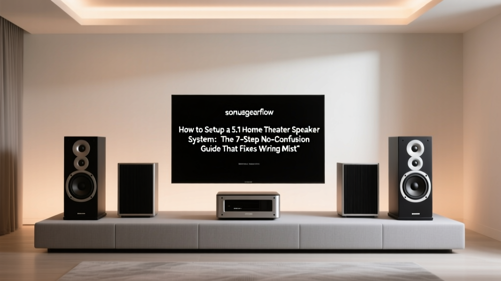How to Setup a 5.1 Home Theater Speaker System: The 7-Step No-Confusion Guide That Fixes Wiring Mistakes, Placement Myths, and Receiver Confusion Before You Even Plug in a Cable