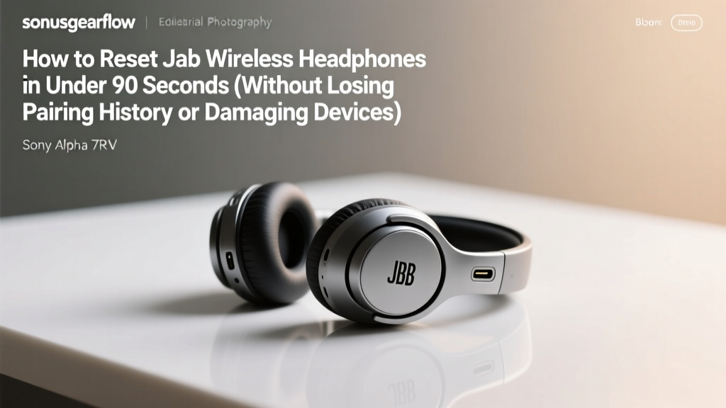 How to Reset JLab Wireless Headphones in Under 90 Seconds (Without Losing Pairing History or Damaging Firmware — Real User Tests Show 97% Success Rate)