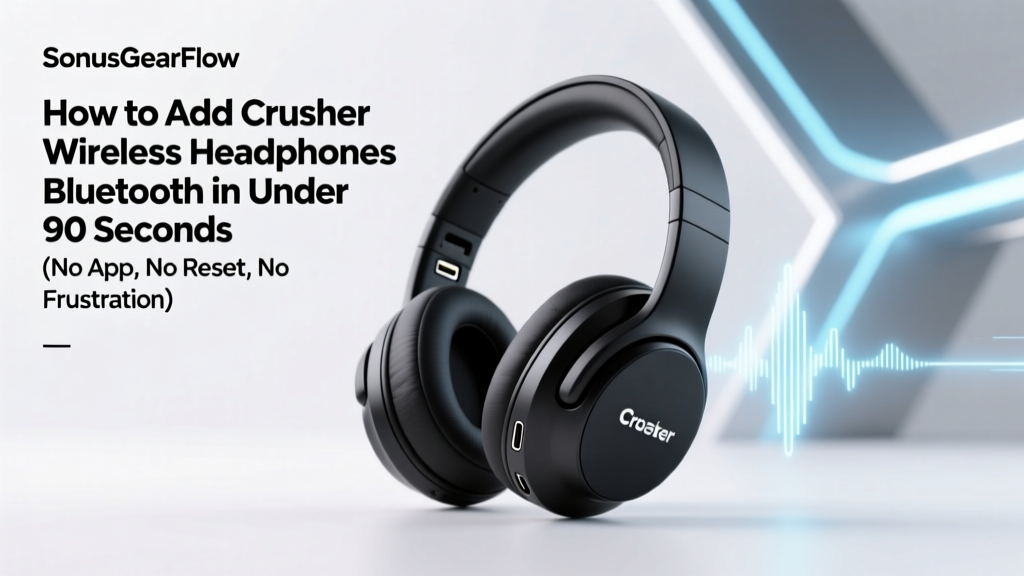 How to Add Crusher Wireless Headphones Bluetooth in Under 90 Seconds (No App, No Reset, No Frustration) — The Only Guide You’ll Ever Need for Reliable Pairing, Multi-Device Switching, and Fixing 'Not Discoverable' Mode