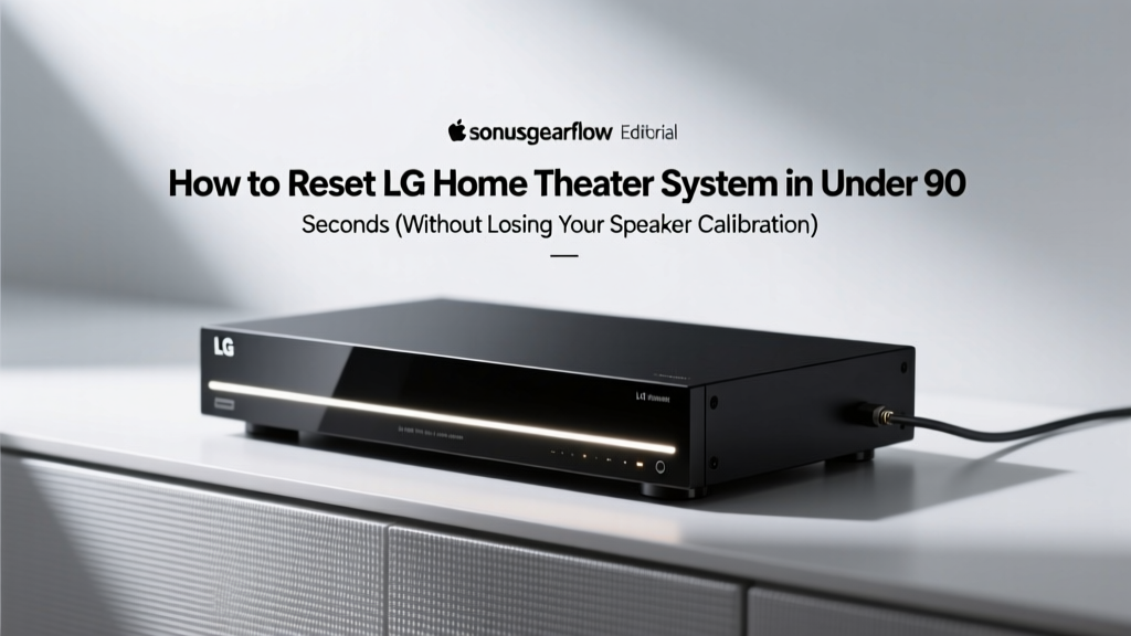 How to Reset LG Home Theater System in Under 90 Seconds (Without Losing Your Speaker Calibration or HDMI CEC Settings — Yes, It’s Possible)
