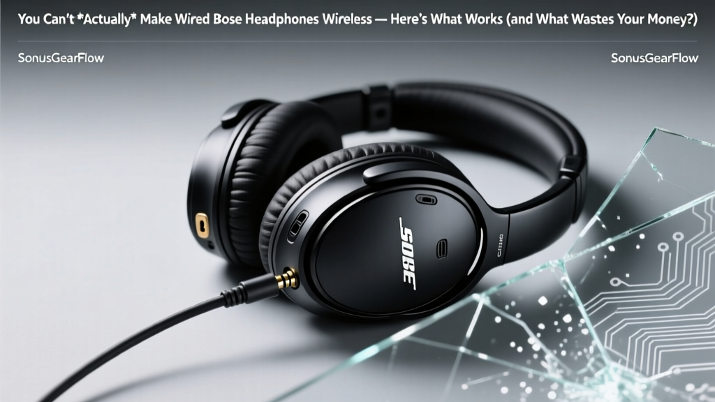 You Can’t *Actually* Make Wired Bose Headphones Wireless — Here’s What Works (and What Wastes Your Money & Battery Life)
