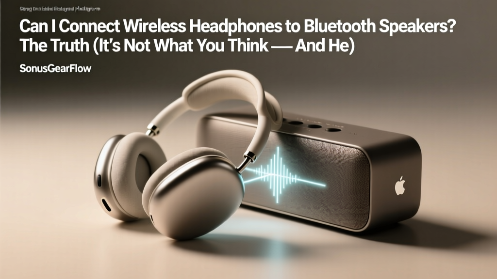 Can I Connect Wireless Headphones to Bluetooth Speakers? The Truth (It’s Not What You Think — And Here’s Exactly How to Make It Work Without Buying New Gear)