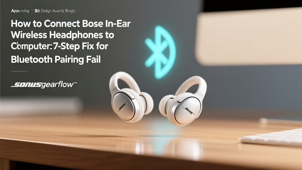How to Connect Bose In-Ear Wireless Headphones to Computer: The 7-Step Fix for Bluetooth Pairing Failures, Lag, and Audio Dropouts (No Tech Degree Required)
