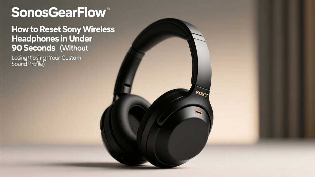 How to Reset Sony Wireless Headphones in Under 90 Seconds (Without Losing Your Custom Sound Profile or Paired Devices)