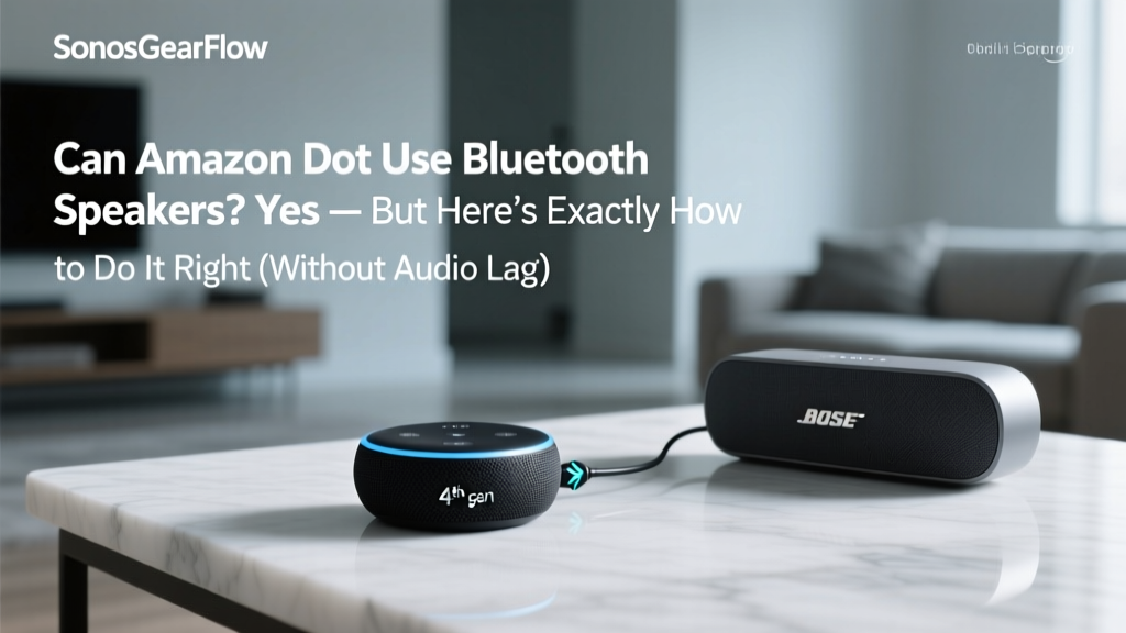 Can Amazon Dot Use Bluetooth Speakers? Yes — But Here’s Exactly How to Do It Right (Without Audio Lag, Dropouts, or Losing Alexa Features)