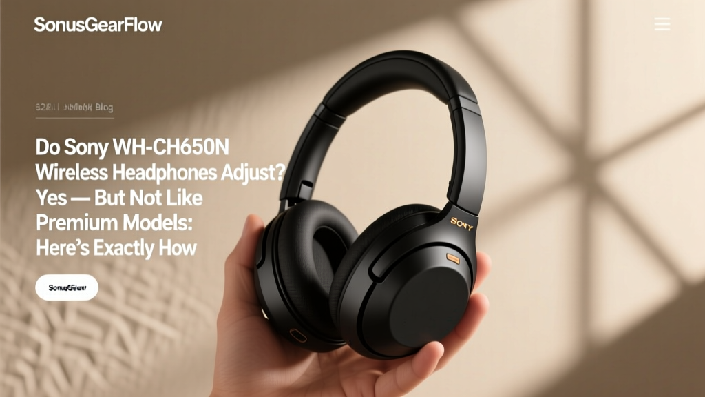 Do Sony WH-CH650N Wireless Headphones Adjust? Yes — But Not Like Premium Models: Here’s Exactly How Far They Extend, Rotate, and Fit (Plus 3 Fixes If They Feel Too Tight or Slip)