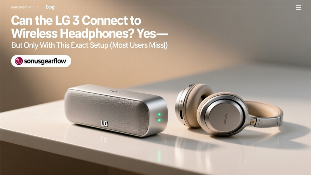 Can the LG 3 Connect to Wireless Headphones? Yes — But Only With This Exact Setup (Most Users Miss Step #2)