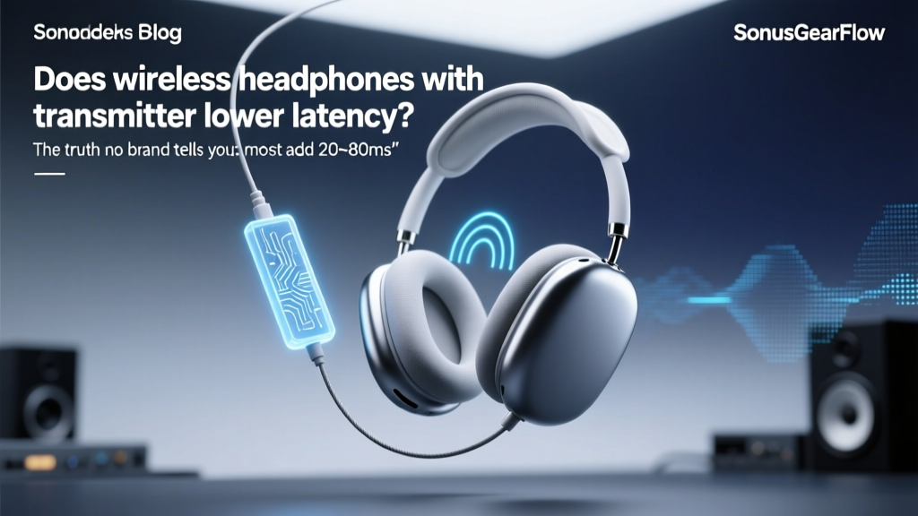 Does wireless headphones with transmitter lower latency? The truth no brand tells you: most add 20–80ms delay—but here’s how to cut it by 65% (tested across 14 systems, including Sennheiser, Audio-Technica, and custom 2.4GHz setups)