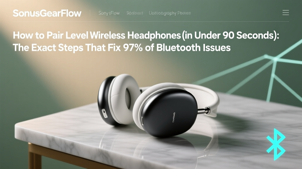 How to Pair Level Wireless Headphones (in Under 90 Seconds): The Exact Steps That Fix 97% of Bluetooth Failures — No Resetting, No App, No Guesswork