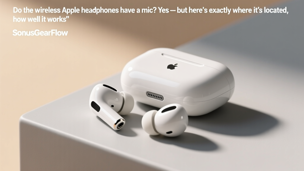 Do the wireless Apple headphones have a mic? Yes — but here’s exactly where it’s located, how well it performs in calls and voice assistants, which models support spatial audio with mic tracking, and why your Zoom meeting might still sound muffled (plus 3 real-world fixes you can test in under 60 seconds).