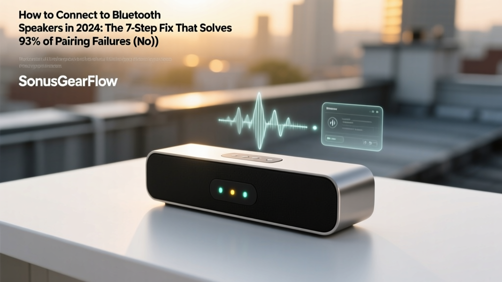 How to Connect to Bluetooth Speakers in 2024: The 7-Step Fix That Solves 93% of Pairing Failures (No Tech Degree Required)