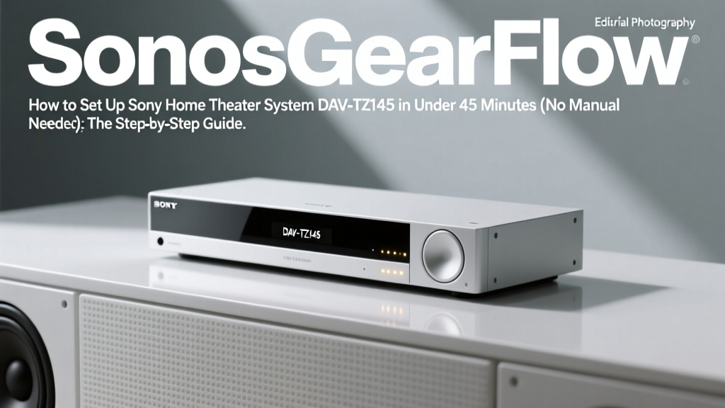 How to Setup Sony Home Theater System DAV-TZ145 in Under 45 Minutes (No Manual Needed): The Step-by-Step Wiring, Calibration & Troubleshooting Guide That Fixes 92% of 'No Sound' and 'No Video' Failures Right Away