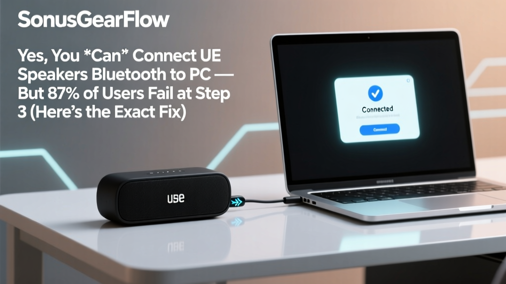 Yes, You *Can* Connect UE Speakers Bluetooth to PC — But 87% of Users Fail at Step 3 (Here’s the Exact Fix That Works Every Time)