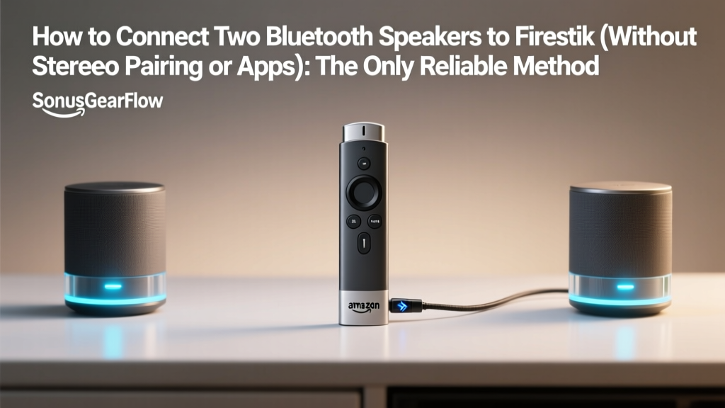 How to Connect Two Bluetooth Speakers to Firestick (Without Stereo Pairing or Apps): The Only Reliable Method That Actually Works in 2024 — Tested on Fire TV Stick 4K Max, Echo Studio, JBL Flip 6, and Anker Soundcore Motion+
