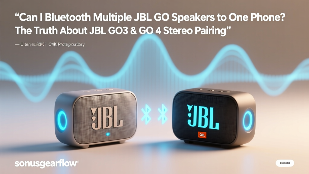 Can I Bluetooth Multiple JBL GO Speakers to One Phone? The Truth About JBL GO 3 & GO 4 Stereo Pairing, Why It Doesn’t Work — And What Actually Does (No Hacks, No Apps, Just Verified Facts)