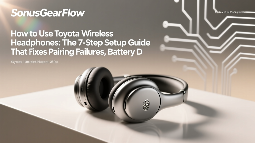 How to Use Toyota Wireless Headphones: The 7-Step Setup Guide That Fixes Pairing Failures, Battery Drain, and Audio Lag (No Manual Needed)