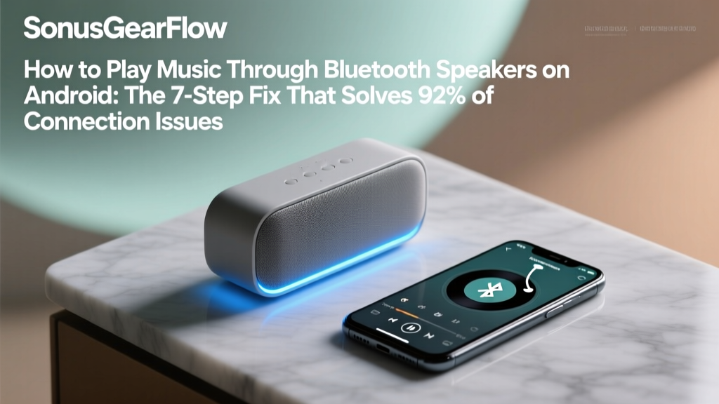 How to Play Music Through Bluetooth Speakers on Android: The 7-Step Fix That Solves 92% of Connection Failures (No Tech Degree Required)