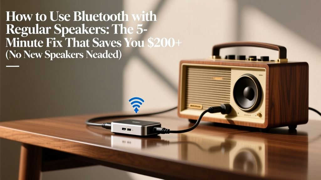 How to Use Bluetooth with Regular Speakers: The 5-Minute Fix That Saves You $200+ (No New Speakers Needed — Just One Tiny Adapter)
