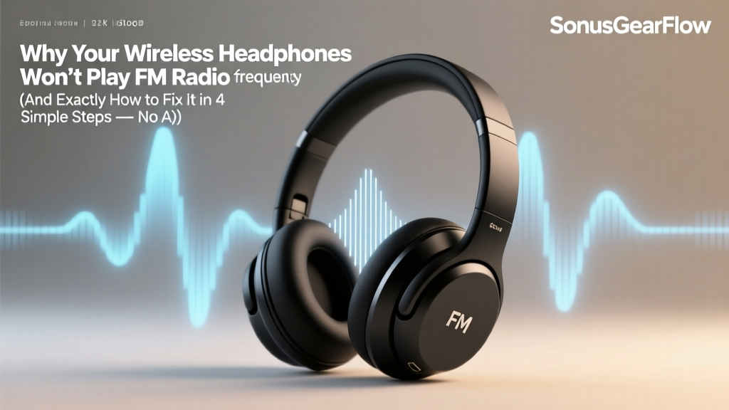 Why Your Wireless Headphones Won’t Play FM Radio (And Exactly How to Fix It in 4 Simple Steps — No Adapter Needed If You Know This One Setting)