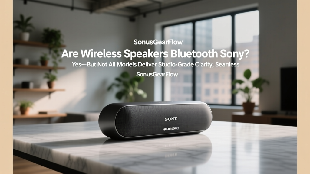 Are Wireless Speakers Bluetooth Sony? Yes—But Not All Models Deliver Studio-Grade Clarity, Seamless Pairing, or True Multi-Room Sync (Here’s Exactly Which Ones Do—and Why Most Buyers Get It Wrong)