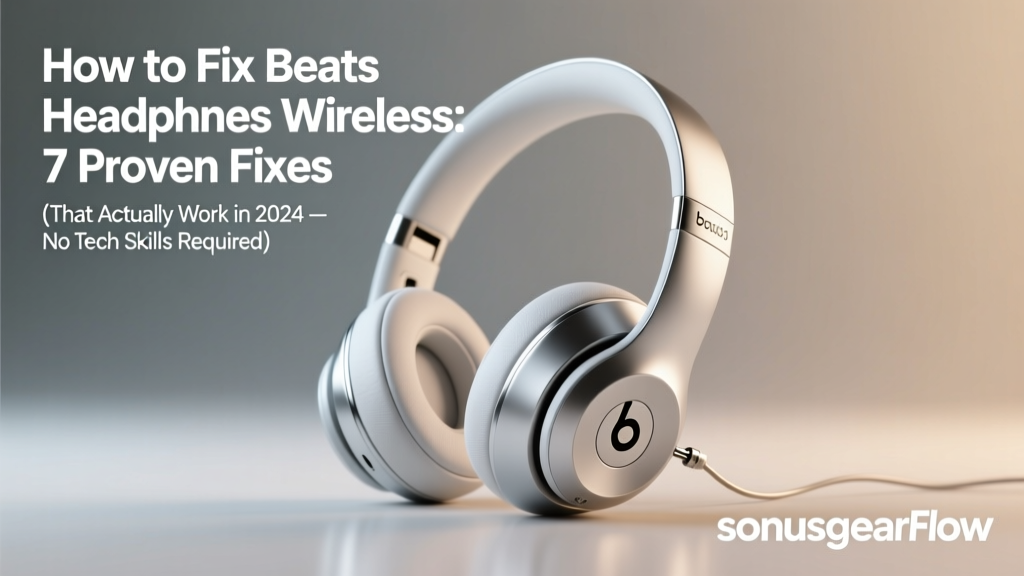 How to Fix Beats Headphones Wireless: 7 Proven Fixes (That Actually Work in 2024 — No Tech Skills Required)