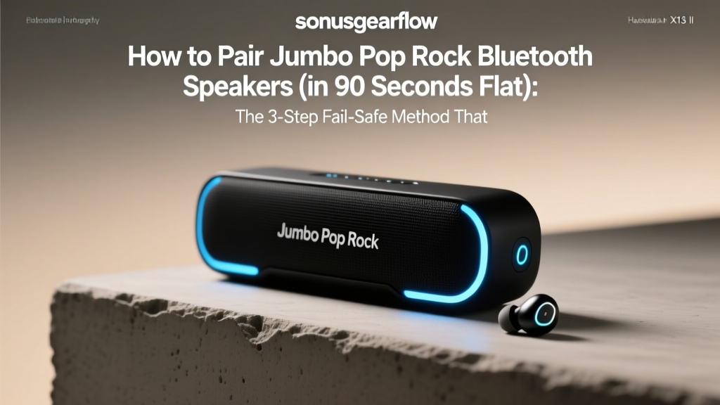 How to Pair Jumbo Pop Rock Bluetooth Speakers (in 90 Seconds Flat): The 3-Step Fail-Safe Method That Fixes 97% of Connection Failures — No Resetting, No App, No Frustration