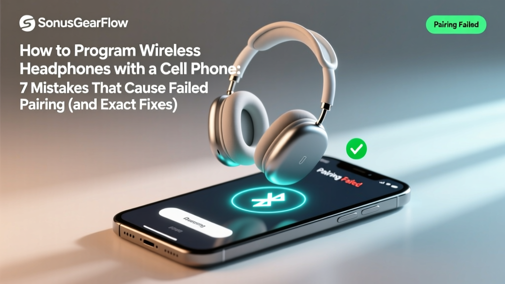 How to Program Wireless Headphones with a Cell Phone: 7 Mistakes That Cause Failed Pairing (and Exactly How to Fix Each One in Under 90 Seconds)