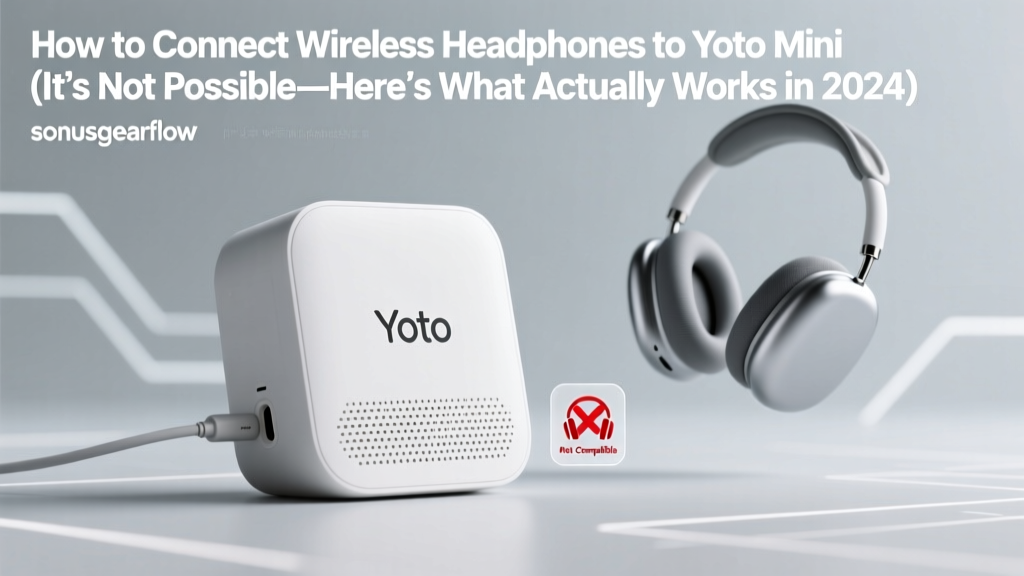 How to Connect Wireless Headphones to Yoto Mini (It’s Not Possible—Here’s What Actually Works in 2024, Plus 3 Verified Workarounds That Preserve Audio Quality & Child Safety)