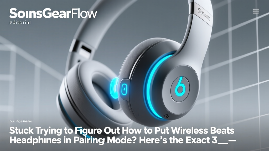 Stuck Trying to Figure Out How to Put Wireless Beats Headphones in Pairing Mode? Here’s the Exact 3-Step Fix That Works Every Time (Even If Your Lights Won’t Flash or Your Phone Won’t See Them)