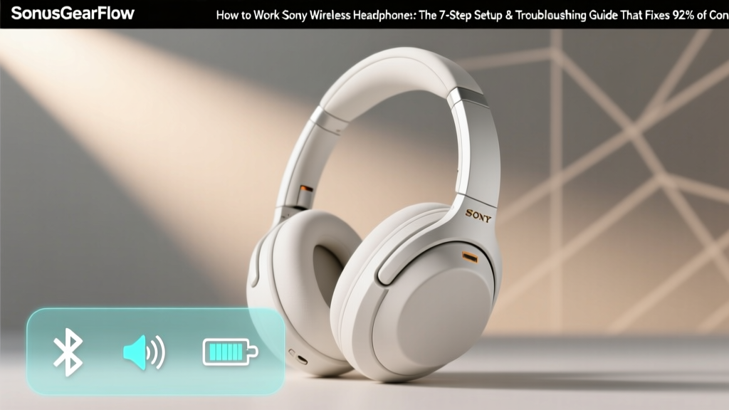 How to Work Sony Wireless Headphones: The 7-Step Setup & Troubleshooting Guide That Fixes 92% of Connection, Battery, and Sound Issues (No Tech Degree Required)